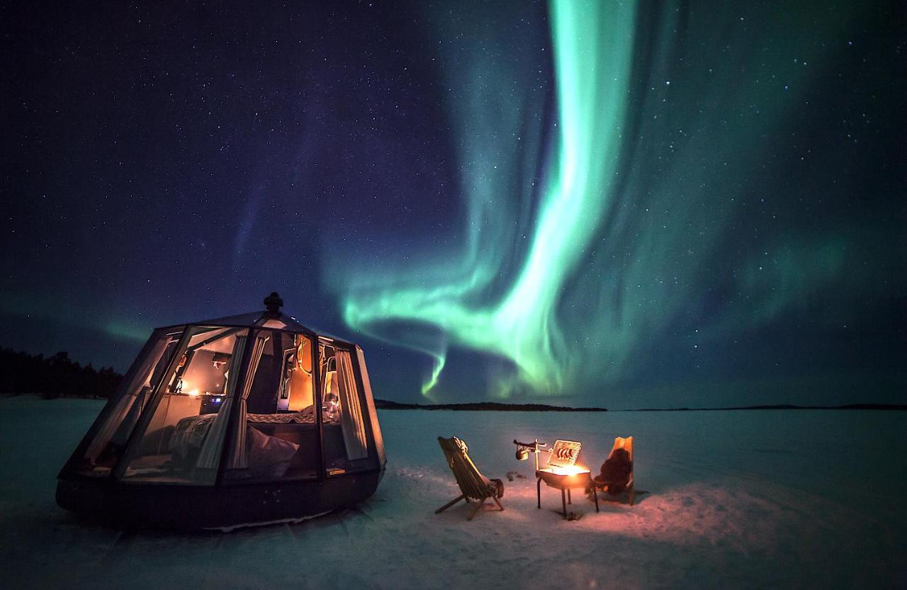 Aurora Igloo With Private Hot Tub By Invisible Forest Lodge Rovaniemi Exterior foto